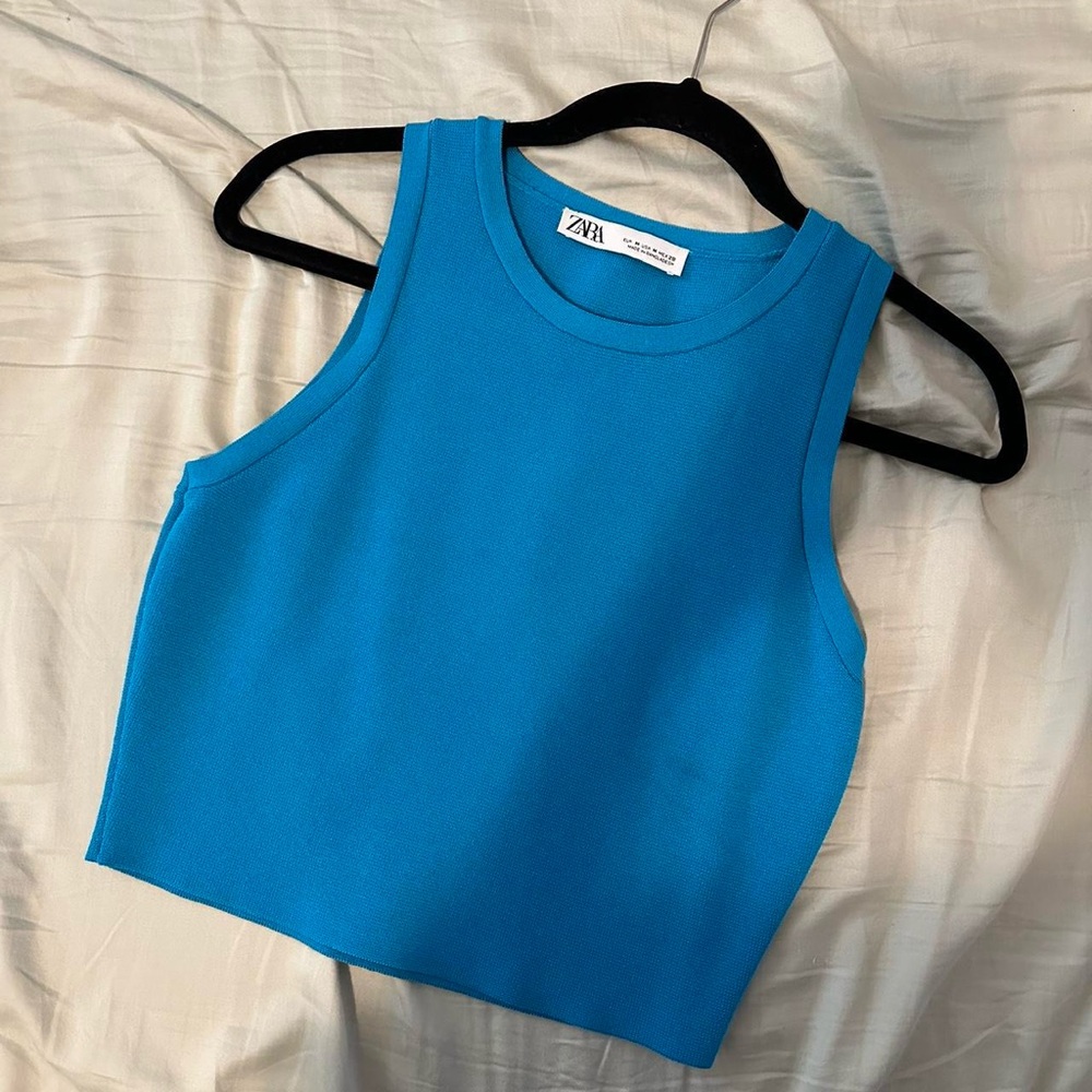 Zara Vibrant Blue Tank Top